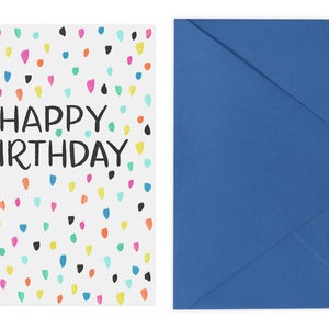 Confetti Birthday Card - Etsy