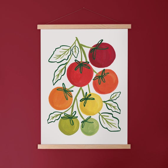 Tomatoes - Modern Farm Garden Art Print - Etsy