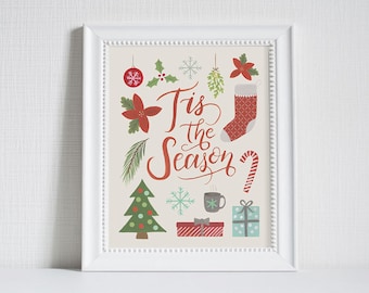 Tis the Season - Christmas Art Print