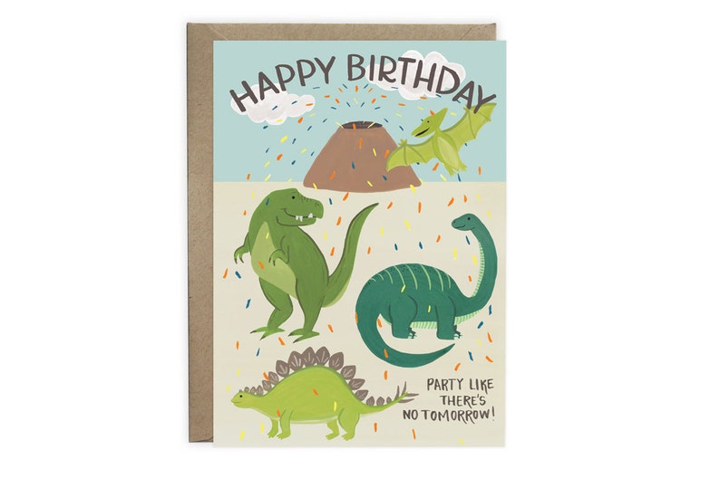 Dinosaur Birthday Card image 1