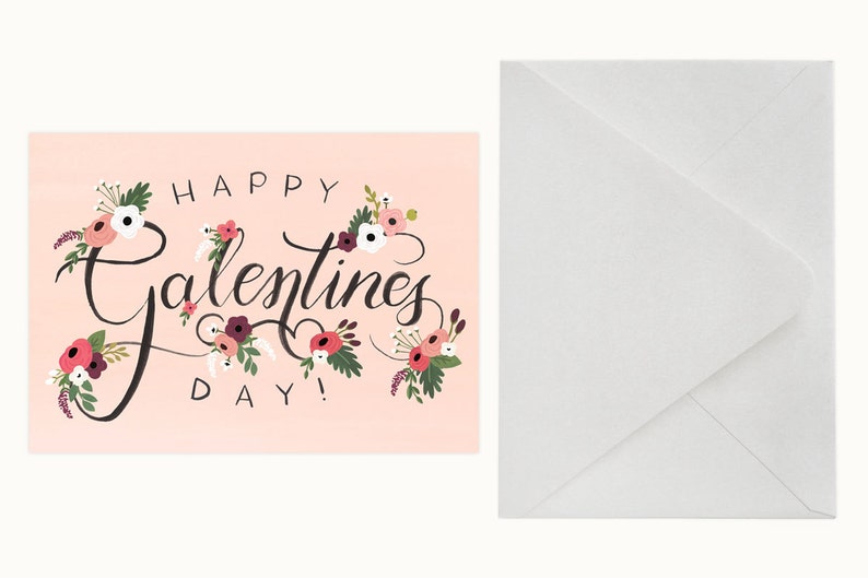Happy Galentines Day Friend Valentines Card Etsy