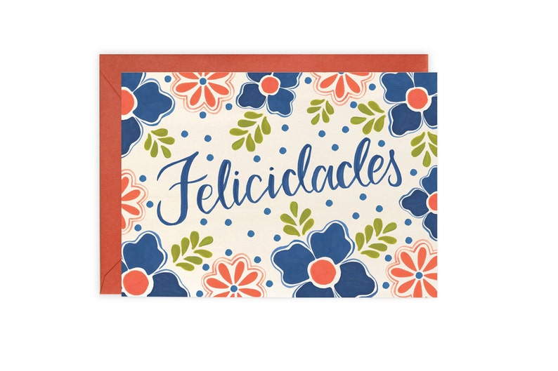 Felicidades Congratulations Card Spanish Etsy