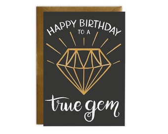 True Gem - Birthday Card