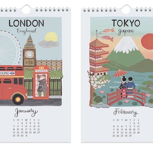 City Love Mini Calendar 2024 size 6x9 afbeelding 2