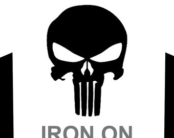 Skull Heat Transfer Vinyl Iron-On Decal