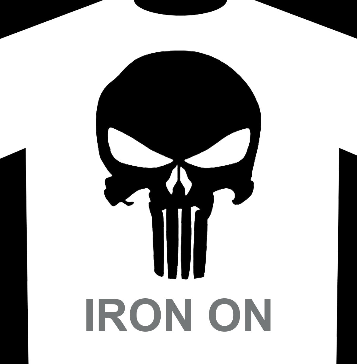 Punisher Cut Out PVC Patch - Various Colours - The Patch Board