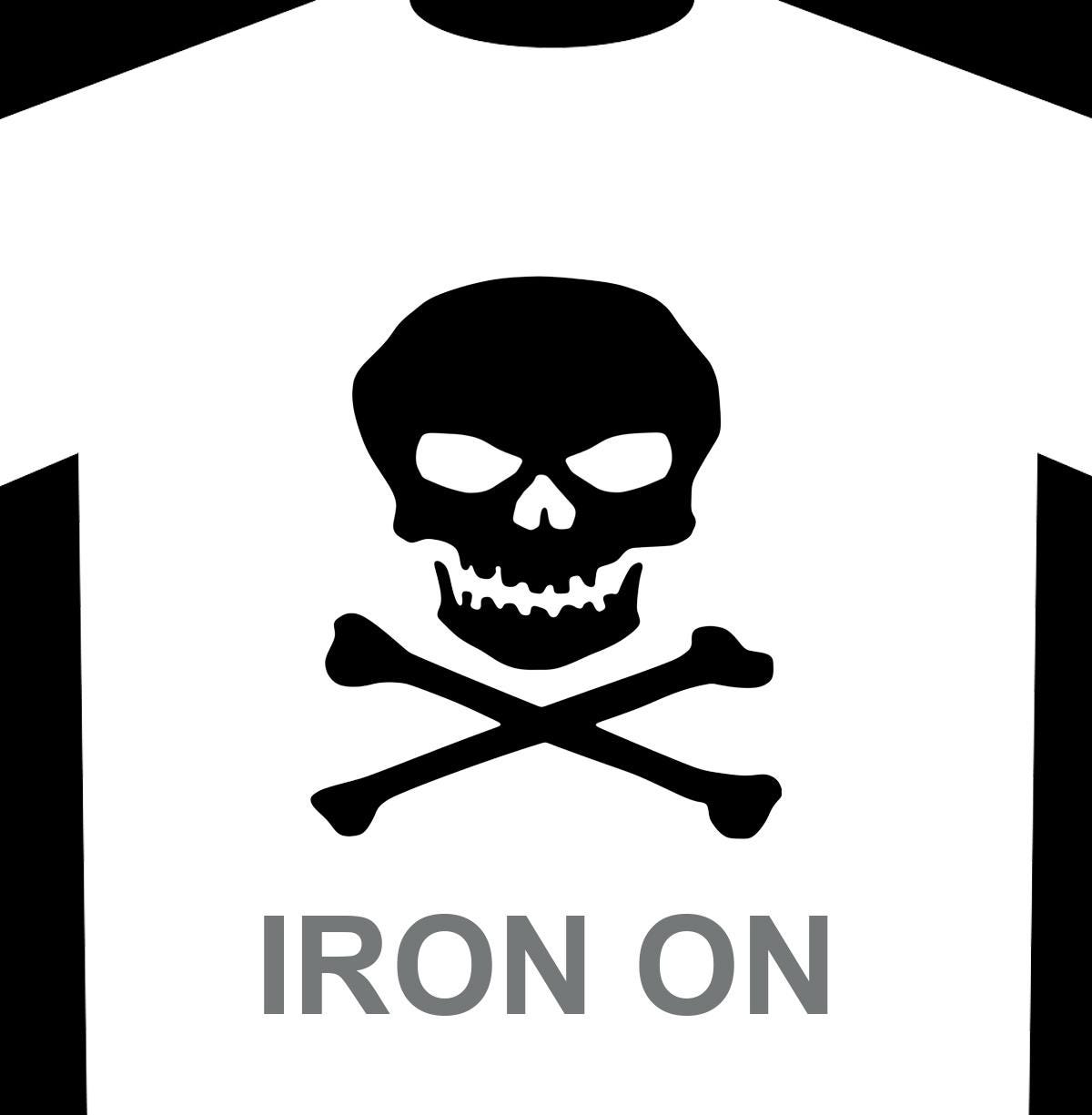 Skull and Crossbones Heat Transfer - Etsy