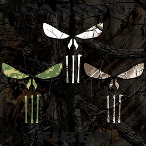 Camouflage Vinyl Inline Punisher Aufkleber