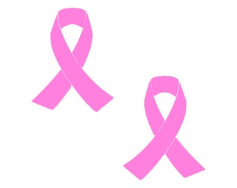 Ribbon Decal - 2 Pack of Awareness Stickers - Choice of Color and Size