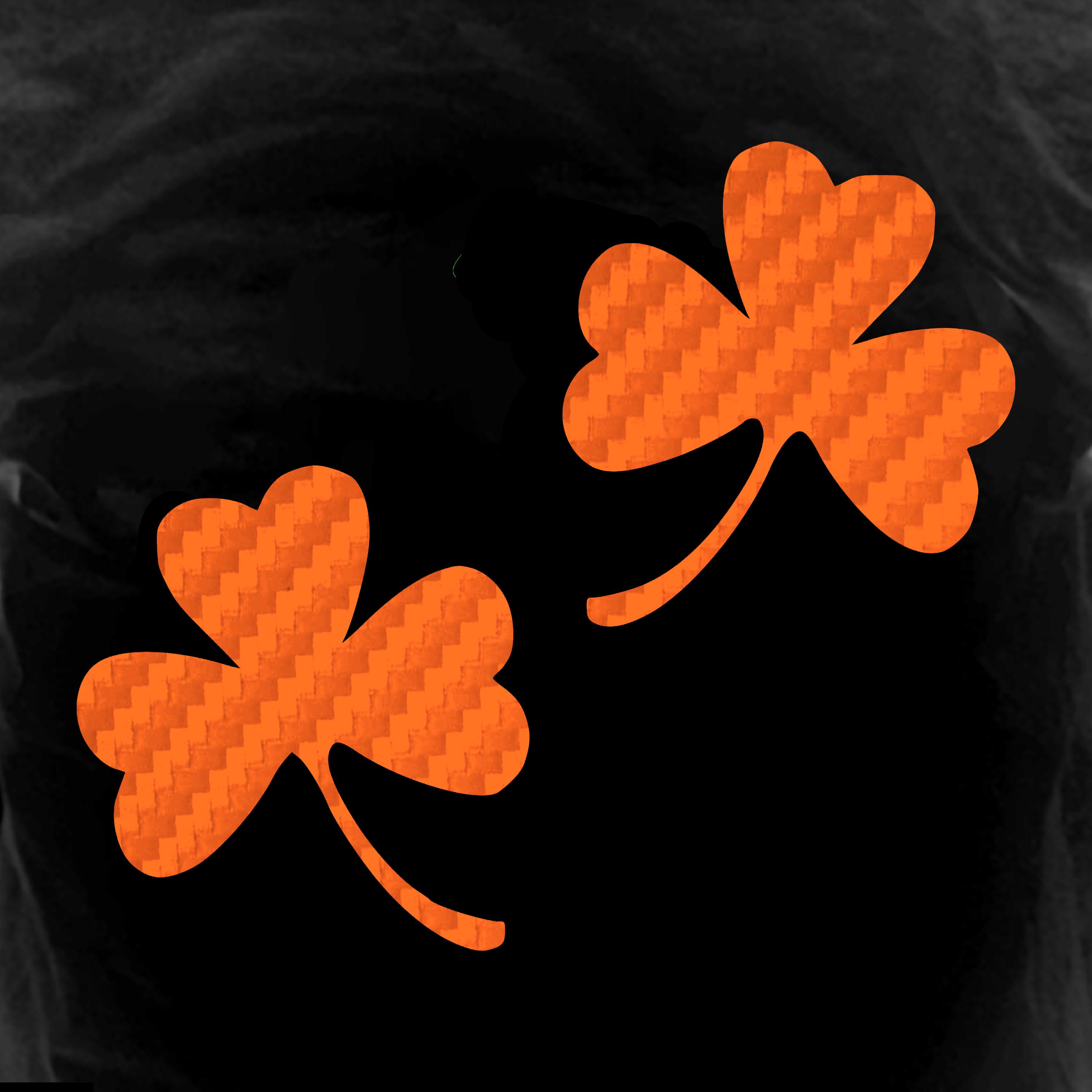 Carbon Fiber 3 Leaf Clover Stickers Pack of 2 Shamrock Decals - Etsy