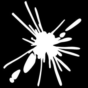 Halloween Splatter Decal - Choose Color & Size
