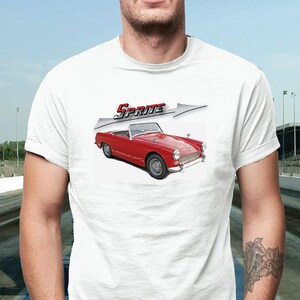 Healey Sprite Custom Classic Antique Cool Car T Shirt