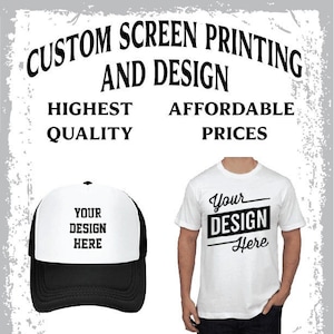 Custom screen printing no minimum new arrivals