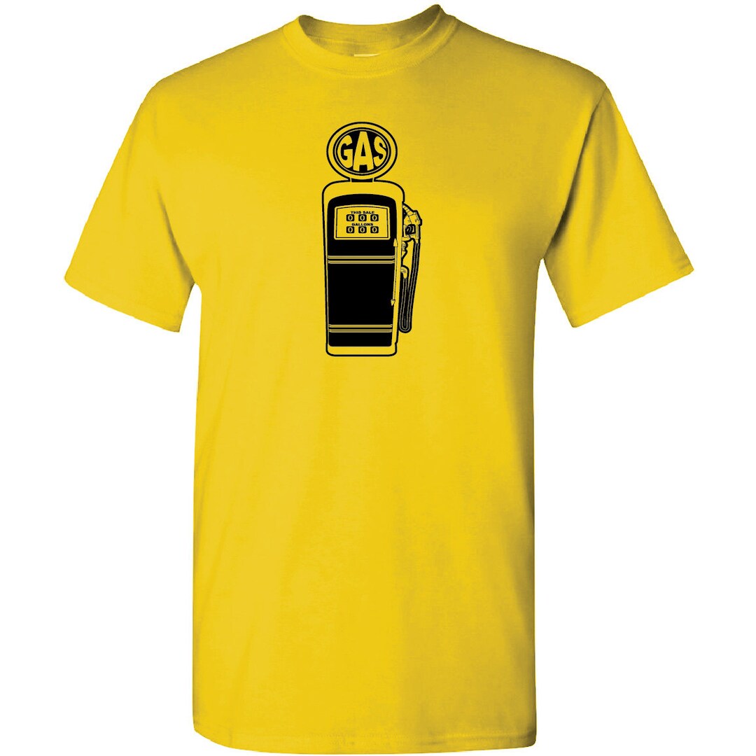 Gas Ronda Merchandise Cool Retro Gas Pump Automobilia Custom Printed T-shirt - Etsy