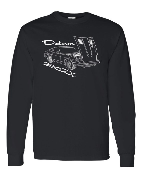 墨 Datsun 280ZX Shirt Precision Custom Outline Sports Car