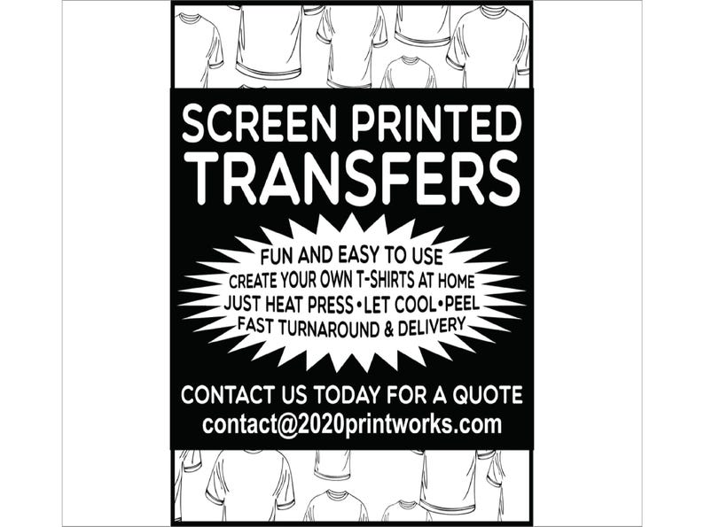 Handmade Screen Print Transfers – Plastisol Ink, Heat Press image 1