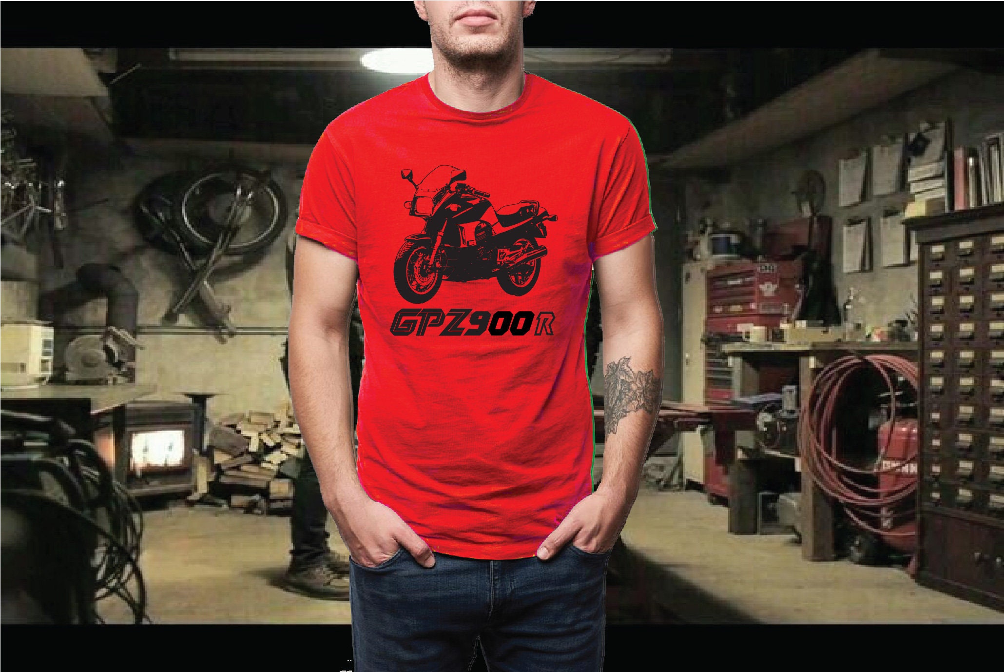 GPZ 900 R Ninja Sport Bike T Shirt - Etsy GPZ 900 R Ninja Sport Bike T Shirt - Etsy