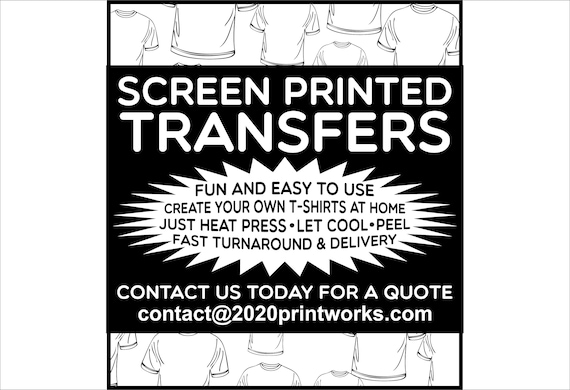 Handmade Screen Print Transfers – Plastisol Ink, Heat Press