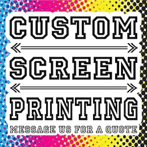 Your Logo Here Custom SCREEN PRINTED Tee&#39;s Shirts Hoodies Hats - Silkscreen - Advertising - Apparel - Business Logo - Design