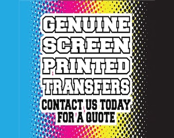 Custom Plastisol Screen Printed Transfers: Ready To Press