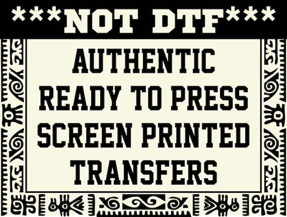 Ready to Press Screen Print Transfers, Plastisol Ink