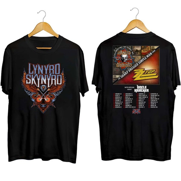 The Sharp Dressed Simple Man Tour ZZ Top And Lynyrd Skynyrd PNG, Digital Download, Instant Download, Sublimation Design