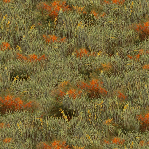 Quilting Treasures - Deer Valley - 26894-G - Grass - ©Hautman Brothers - Green - Blender - One More Yard