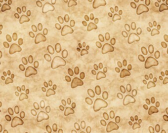 Fat Quarter Jungle Amis Paw Prints 100% coton quilting tissu-Dan Morris Fat Quarter Jungle Amis Paw Prints 100% coton quilting tissu-Dan Morris