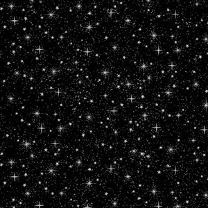 Hoffman - Sparkle and Fade - U5001-4S - Sky - Stars  - Silver - Metallic - Black - Accent - Blender - One More Yard