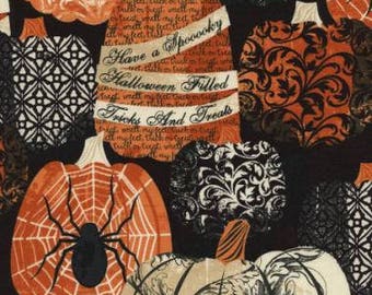 Timeless Treasures - Hocus Pocus - C3382 - Halloween - Pumpkins - Fall - Spiders - Words - One More Yard