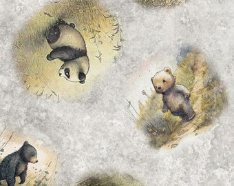 Quilting Treasures - Bear Hugs - 30063-K - Bear Vignettes - Morris Creative Group - Bears - Animals - Wildlife
