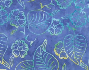 Timeless Treasures - Tiki Leaves - B6826-Pool - Tonga - Blue - Batiks - Floral - Leaves - Blender - Accent - Soleil Daniela
