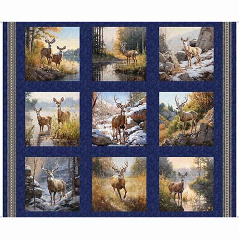 Wildlife Quilt Panel Etsy