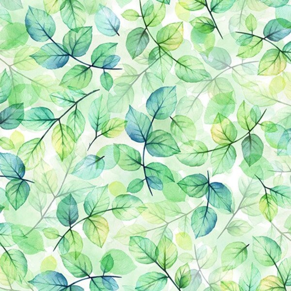 Hoffman - Brilliant Blooms - T4938-178 - Leaf - Summer - Leaves - Accent - Blender - One More Yard