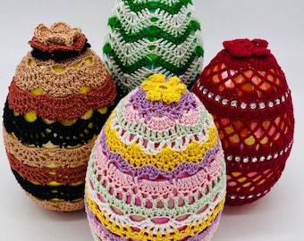 Easter Eggs Crocheted Handmade
