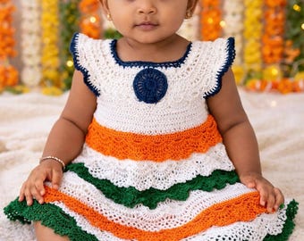 Indian-Inspired Crochet Baby Dress