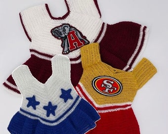 All Sports Cheerleading Uniform Crochet Pattern