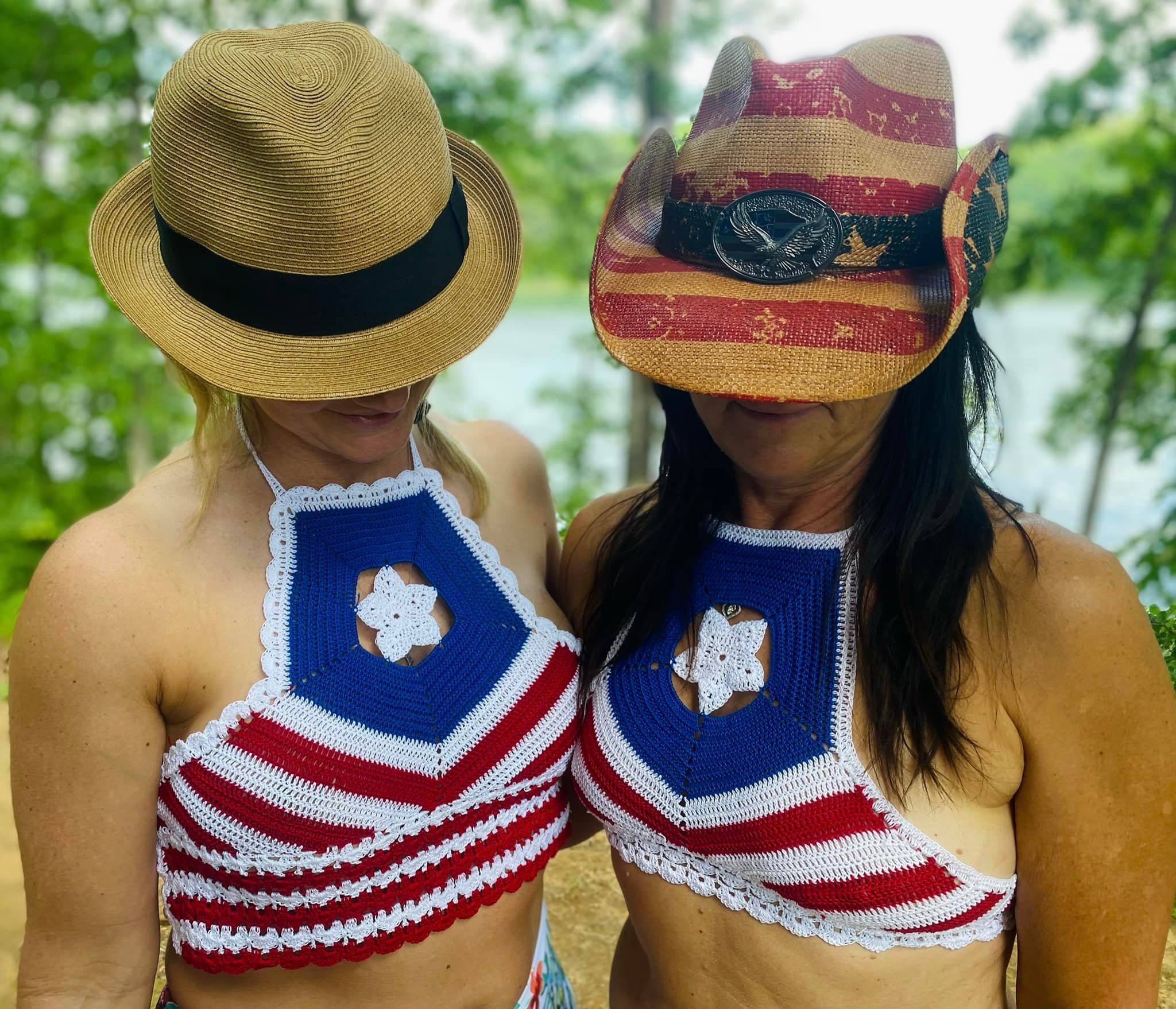 Patriotic Crochet Halter Top Pattern