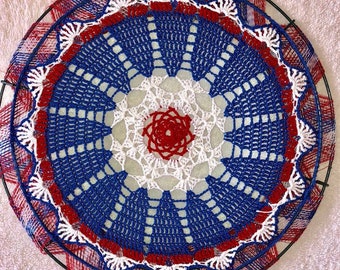 Toy Patriot Crochet Wreath