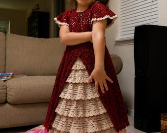 PDF Pattern: Crochet Baby Dress Pattern | Heiress Dress | 3 Dress Styles | Heirloom Baby Dress | 3–6 Month | PDF Download