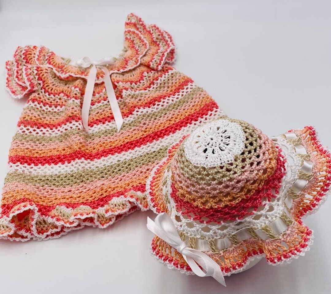 Peaches and Cream Baby Dress and Pattern Etsy