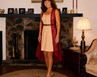 Crimson Crochet Christmas Elegance