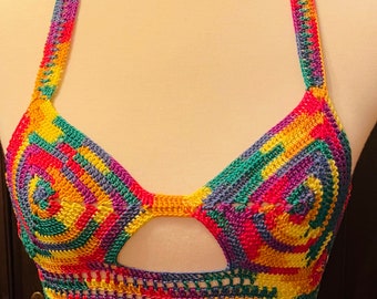 Variegated Crochet Halter (2 Styles)