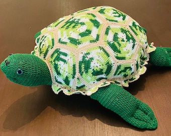 Tonya's Crochet Turtle Pattern, Stuffed Animal Toy (PDF Pattern)