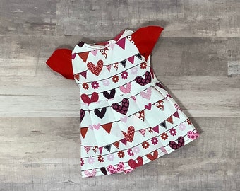 Vestido de San Valentín de muñeca de 18 pulgadas, vestido de muñeca de 18 ", Día de San Valentín
