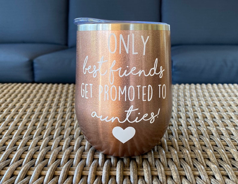 Pregnancy Announcement Wine Glass Aunt Wine Glass Only Etsy