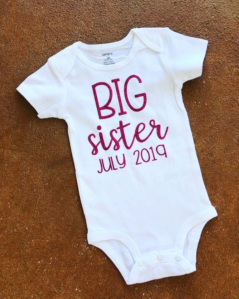 Promoted to Big Sister 2019 Infant Bodysuit Pregnancy Announcement