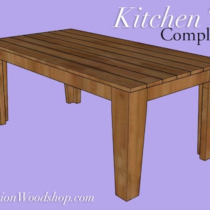 Simple Kitchen Table Plans