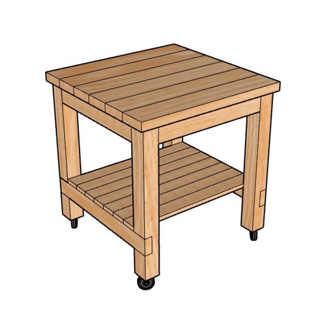Kitchen Island Woodworking Plans Etsy