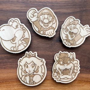 Mario Characters 5 Magnet Set